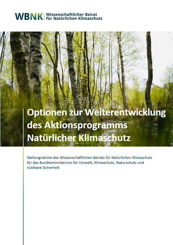 Optionen zur Weiterentwicklung des Aktionsprogramms Natürlicher Klimaschutz